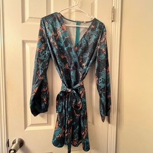 Paisley and cheetah print dress Size L